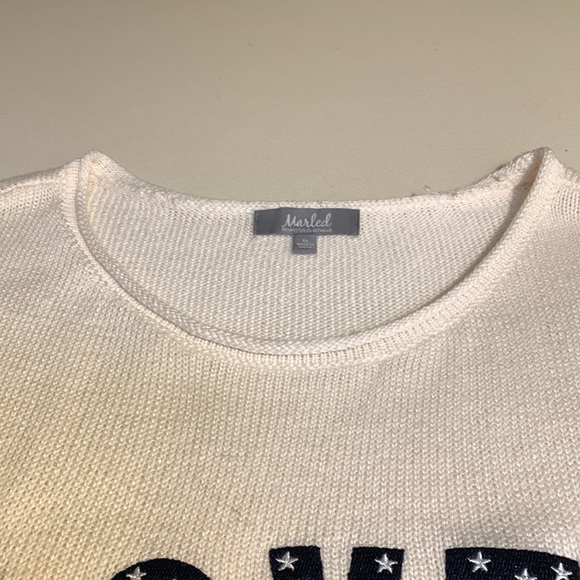 Marled Women’s Patriotic Sweater - Picture 5 of 10